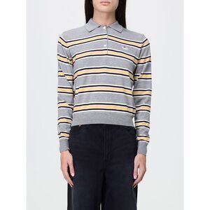 Fiorucci Women Fiorucci Striped Long-Sleeve Merino Wool Knit Polo